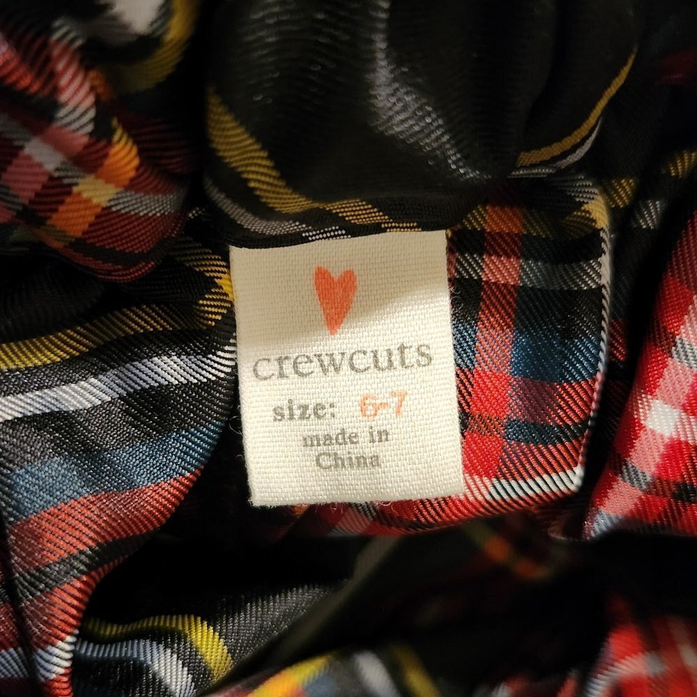 Crewcuts Plaid Ruffle Skirt || Girls sz 6-7 EUC - Picture 4 of 7